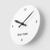 New York Wall Clock Ronde Klok (Hoek)