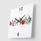 New York Wall klok (Hoek)