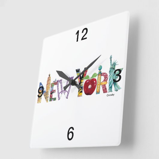New York Wall klok (Hoek)