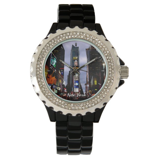 New York Watch NY Times Square Souvenir-polshorlog Horloge (Voorkant)