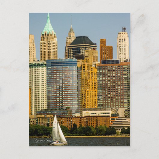 New York Waterfront Briefkaart (Voorkant)