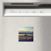New York Waterfront Sunset Magnet (Insitu (Vaatwasser))