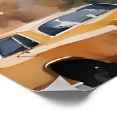 New York waterverf kunst Poster (Hoek)