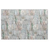 New York waterverf Stof (Fat Quarter)
