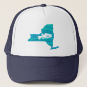 New York Wave Gevist Trucker Pet (Voorkant)