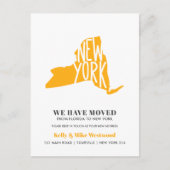 NEW YORK We hebben New address New Home verplaatst Briefkaart (Voorkant)