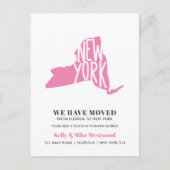 NEW YORK We hebben New address New Home verplaatst Briefkaart (Voorkant)