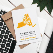 NEW YORK We hebben New address New Home verplaatst Briefkaart