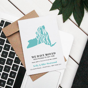 NEW YORK We hebben New address New Home verplaatst Briefkaart