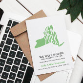 NEW YORK We hebben New address New Home verplaatst Briefkaart