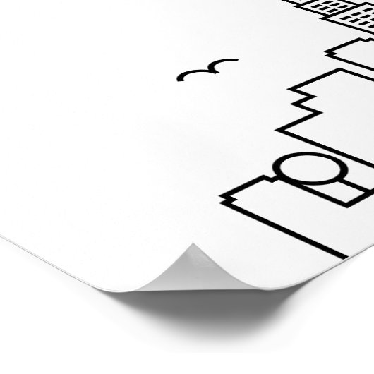 New York Wedding | 12 tabel Zitplaatskaart Poster (Hoek)