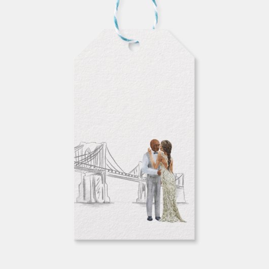 New York Wedding Gift Label Cadeaulabel (Achterkant)