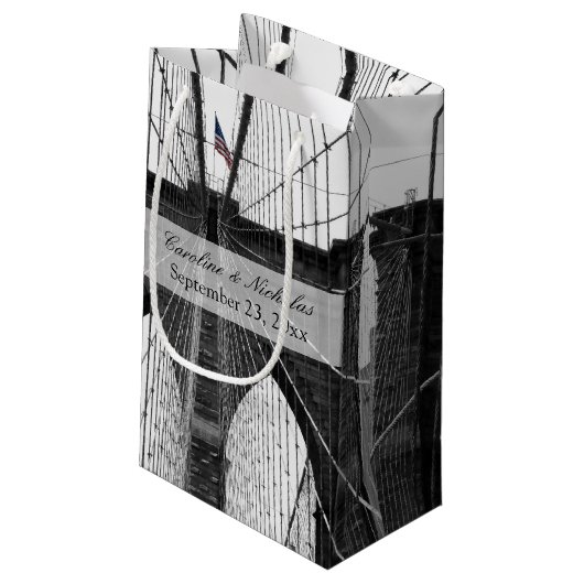 New York Wedding NYC Brooklyn Bridge Klein Cadeauzakje