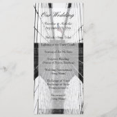 New York Wedding NYC Brooklyn Bridge Programmakaart (Voorkant)