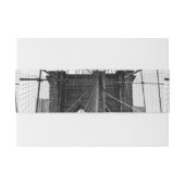 New York Wedding NYC Brooklyn Bridge Uitnodigingen Wikkel (Achterkant Voorbeeld)