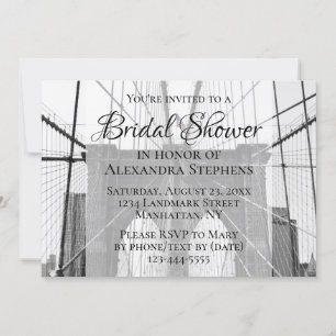 New York Wedding NYC Brooklyn Bridge Vrijgezellenf Kaart