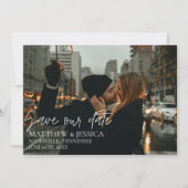 New York Wedding Photo Save the Date (Voorkant)