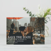 New York Wedding Photo Save the Date (Staand voorkant)