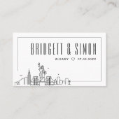 New York Wedding | Plaats kaarten voor en achter Plaatskaartje (Achterkant)