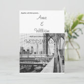 New York Wedding Uitnodiging (Staand voorkant)