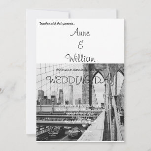 New York Wedding Uitnodiging