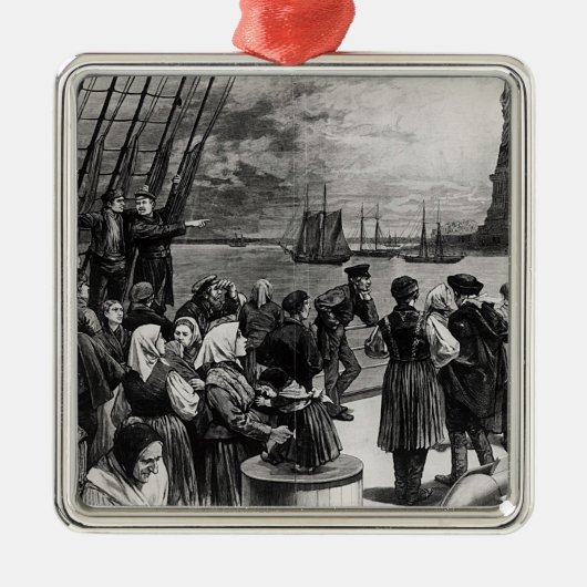 New York - Welkom in het land van de vrijheid Metalen Ornament (Voorkant)