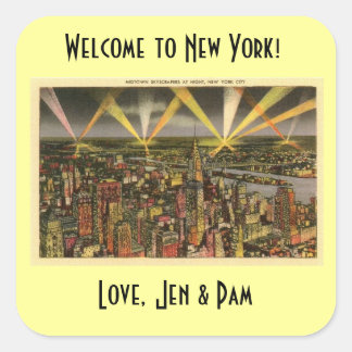 New York welkomsttas sticker