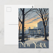 New York Winter Briefkaart (Voorkant / Achterkant)