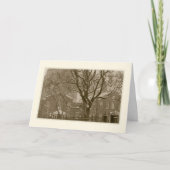 "New York Winter Scene"-feestkaart Feestdagen Kaart (Voorkant)