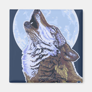 New York Wolf Magneet