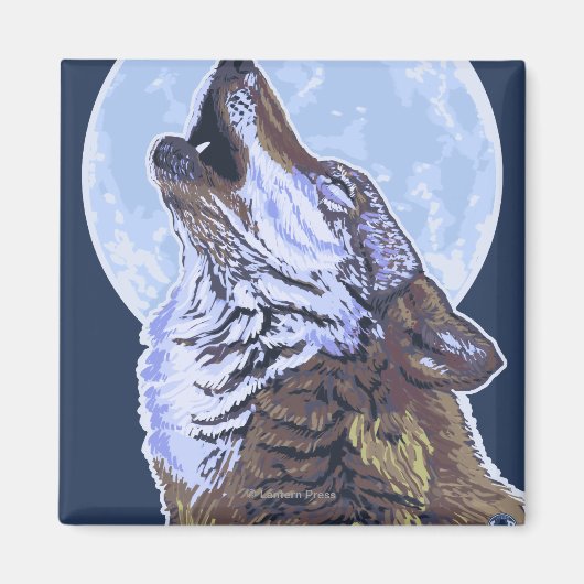 New York Wolf Magneet (Voorkant)