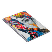 New York Woman's Portrait Spiral Photo Notitieboek (Rechterzijde)