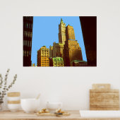 New York Woolworth Building - Digital Art Print (Keuken)