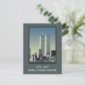 New York World Trade Center Briefkaart (Staand voorkant)