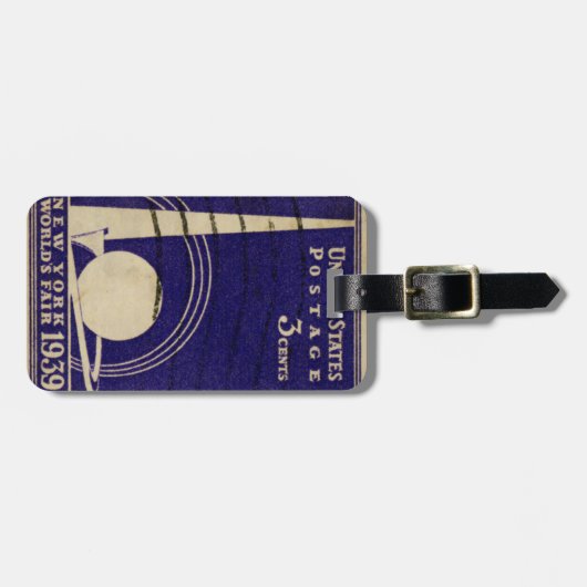New York World's Fair 1939 Bagagelabel (Voorkant horizontaal)
