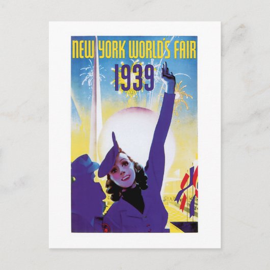 New York World's Fair, 1939 Briefkaart (Voorkant)