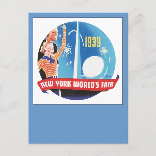 New York World's Fair 1939 Briefkaart (Voorkant)