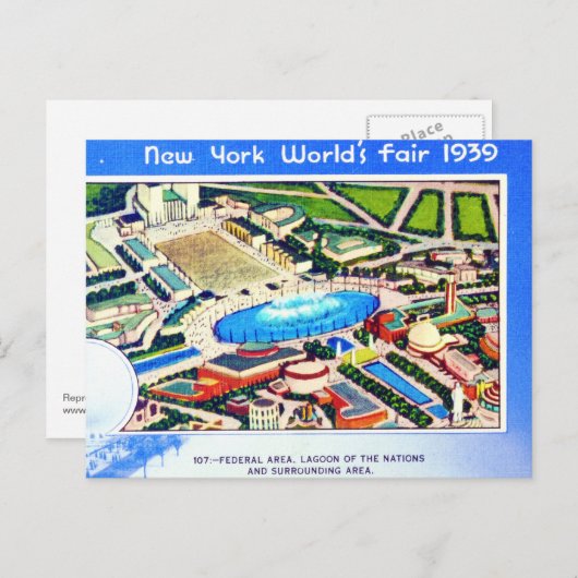 New York World's Fair 1939 Briefkaart (Voorkant / Achterkant)