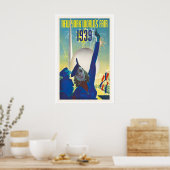 New York World's Fair 1939 Oude Reisposter Poster (Keuken)
