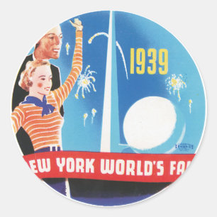 New York World's Fair 1939 Ronde Sticker