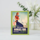 New York World's Fair Briefkaart (Staand voorkant)