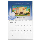 New York World's Fair Briefkaart kalender 1939 (Feb 2027)