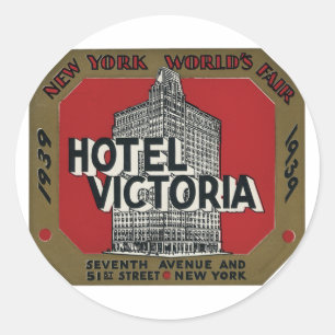 New York World's Fair Vintage Travel Label