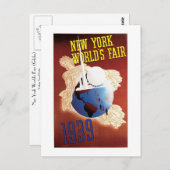 New York World's Fair (Wereldbol) Briefkaart (Voorkant / Achterkant)
