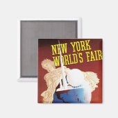 New York World's Fair (Wereldbol) Magneet (Voorkant / Achterkant)