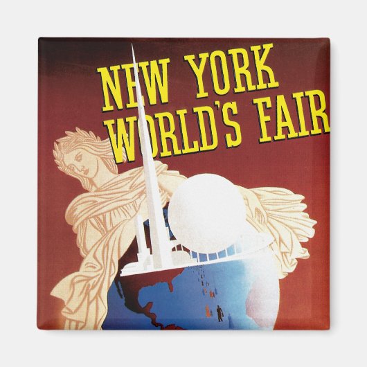 New York World's Fair (Wereldbol) Magneet (Voorkant)