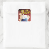 New York World's Fair (Wereldbol) Vierkante Sticker (Tas)