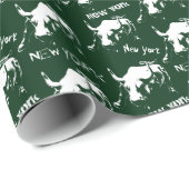 New York Wrapping Paper NYC Bull Souvenir Paper Cadeaupapier (Rol Hoek)