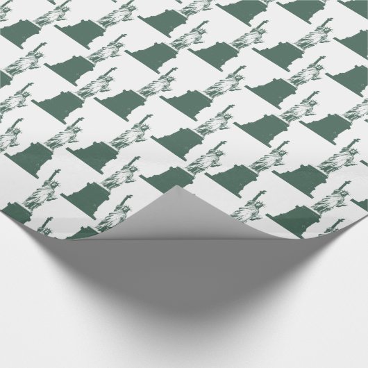 New York Wrapping Paper Statue of Liberty Paper Cadeaupapier (Hoek)