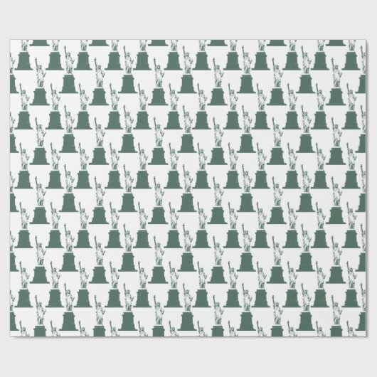 New York Wrapping Paper Statue of Liberty Paper Cadeaupapier (Vlak)